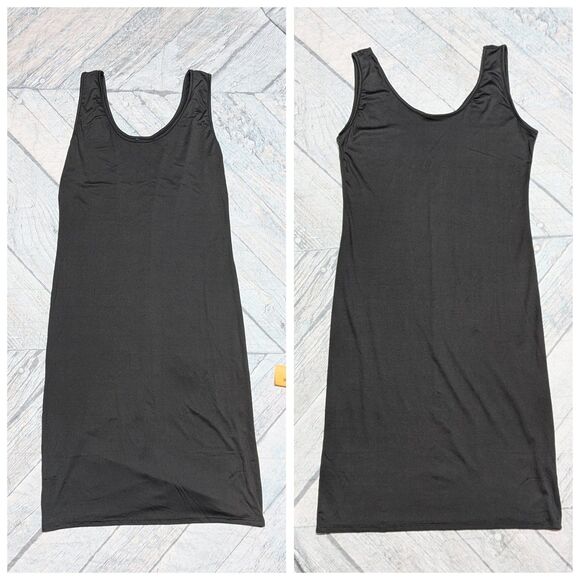 Eimin‎ Women's 2xl Slate Grey Super Soft Tank Midi Dress - Picture 1 of 5